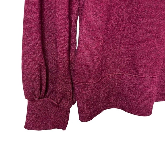 Sundry Puff Sleeve Raglan Top Magenta Size 2 Rayon Blend Sweatshirt - Picture 6 of 8
